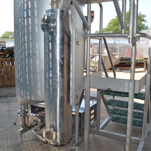 260 Gallon Cozzini  S/S Brine Tank with 15 and 10 HP C-Pumps and Heat Exchanger