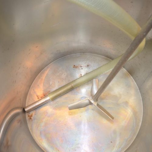 100 Gallon S/S Single Wall Prop Agitated Open Top Tank with Centrifugal Pump