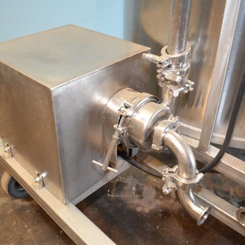 100 Gallon S/S Single Wall Prop Agitated Open Top Tank with Centrifugal Pump