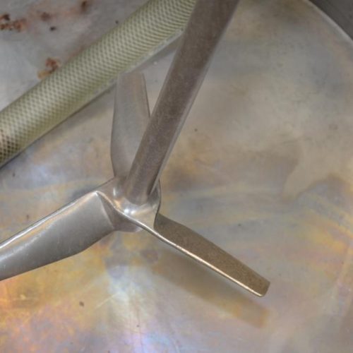 100 Gallon S/S Single Wall Prop Agitated Open Top Tank with Centrifugal Pump