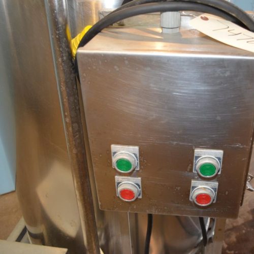 100 Gallon S/S Single Wall Prop Agitated Open Top Tank with Centrifugal Pump