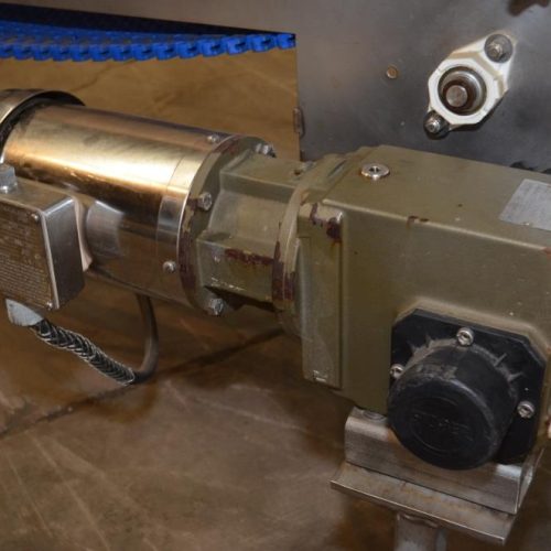 12 in W x 138 in L Plastic Interlocking Chain Bi-Directional Conveyor with S/S Frame