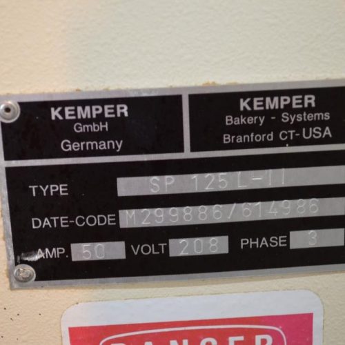 Kemper Model SP125L11 125 Liter S/S Spiral Mixer