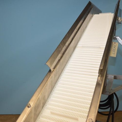 10 in W x 76 in H Hydraulic Powered Incline Conveyor