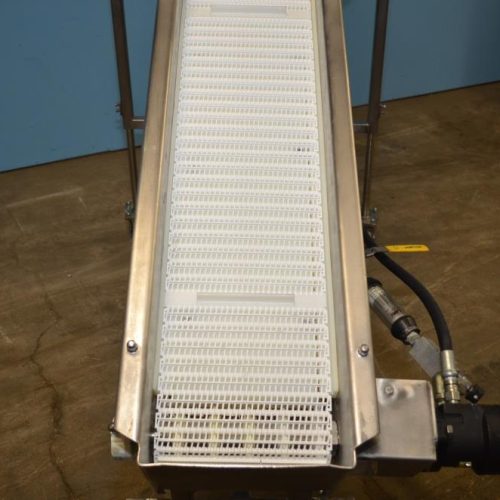 10 in W x 76 in H Hydraulic Powered Incline Conveyor