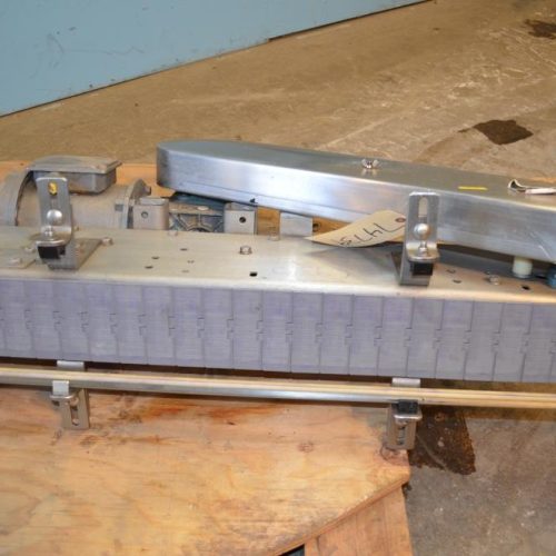 Arrowhead 4.5 in W x 64 in L Powered Delrin Table Top Chain Conveyor