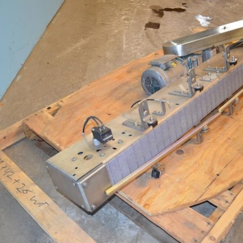 Arrowhead 4.5 in W x 64 in L Powered Delrin Table Top Chain Conveyor