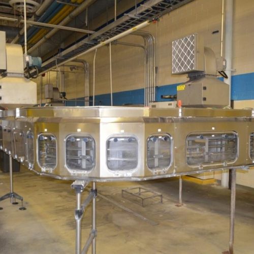 220 ft of S/S Neck Handled Air Conveyor with (10) Blowers