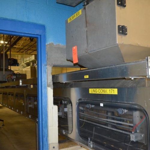 220 ft of S/S Neck Handled Air Conveyor with (10) Blowers