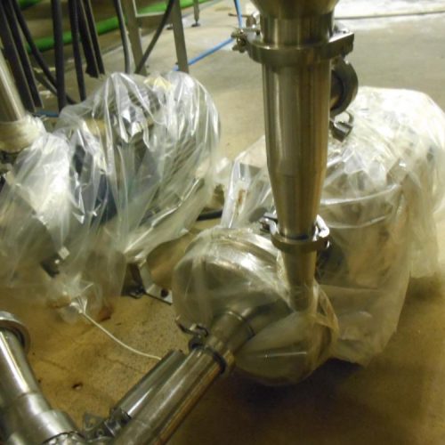 42-Valve Fogg Model FA4200RH, S/S Rotary Gravity Filler with 5 in Pitch
