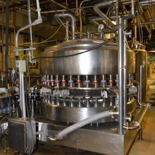 42-Valve Fogg Model FA4200RH, S/S Rotary Gravity Filler with 5 in Pitch