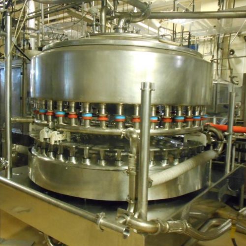 42-Valve Fogg Model FA4200RH, S/S Rotary Gravity Filler with 5 in Pitch