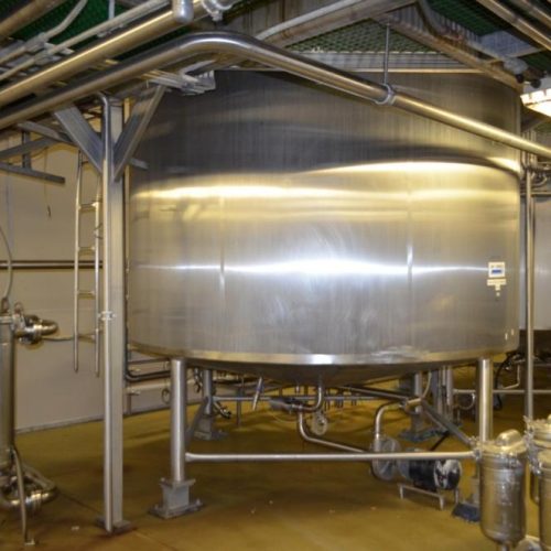 6,000 Gallon Crepaco S/S Vertical Turbine Agitated Jacketed Tank