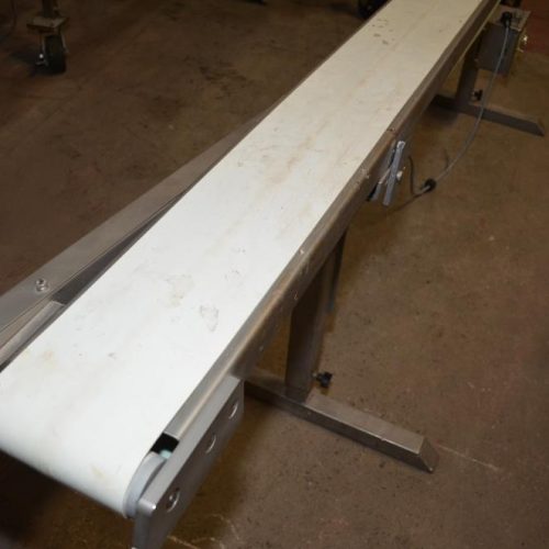 Ross Industries Model VSC68 6 in W x 97 in L Powered Vinyl Flat Belt Conveyor