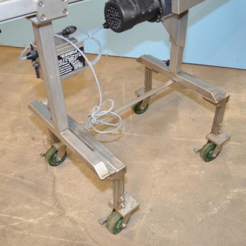 Ross Industries Model VSC66 6 in W x 75 in L Powered Vinyl Flat Belt Conveyor