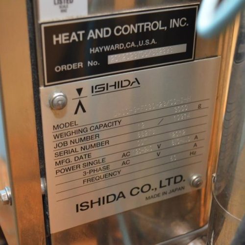 Ishida Model DACSGF03023SSIH, 3,000 Gram, 340 ppm S/S Belt Checkweigher