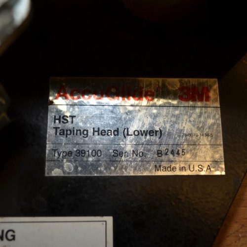 3M Accuglide HST Type 39100 2 in Wide Lower Case Sealer Tape Head