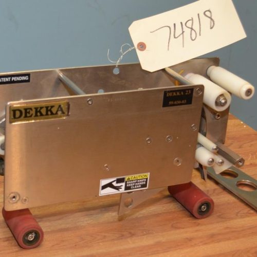Dekka Model 23 3 in W S/S Case Sealer Tape Head