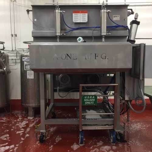 A One Model MB2360A 1,500 Pound Capacity Dual Shaft S/S Ribbon Blender