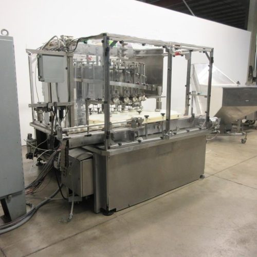MRM Elgin (Cozzoli) Model RPF24 (24) Head Rotary 220 ppm Piston Filler