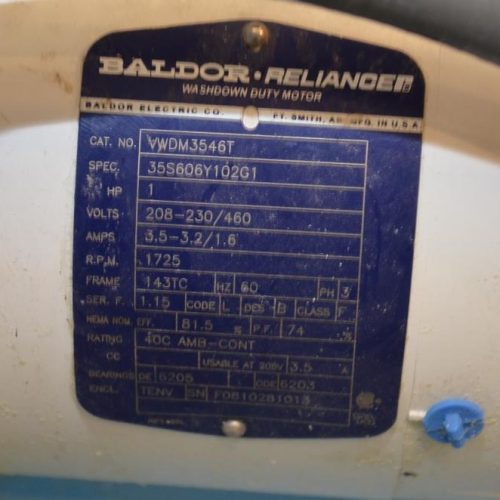 Waukesha Model 015 1 HP S/S Jacketed Positive Displacement Pump