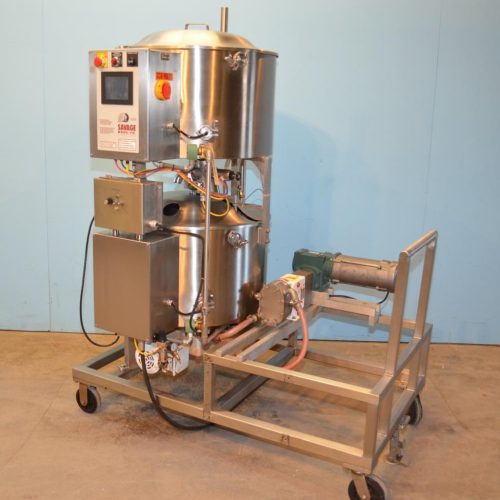 Savage Twin 300 lbs S/S Portable Chocolate Tempering System with Jacketed PD Pump