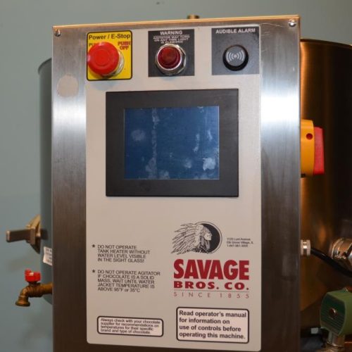 Savage Twin 300 lbs S/S Portable Chocolate Tempering System with Jacketed PD Pump