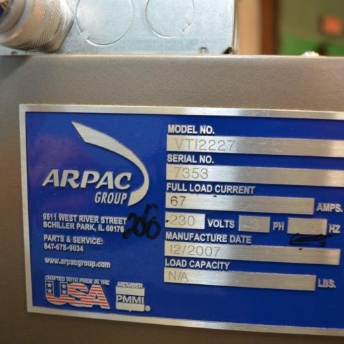 Arpac Hanagata Model ARW26 40 PPM Shrink Wrapper with Heat Shrink Tunnel