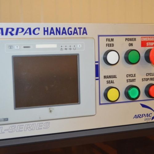 Arpac Hanagata Model ARW26 40 PPM Shrink Wrapper with Heat Shrink Tunnel