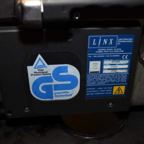 Linx Model 4900 S/S 2 Line Print IP55 Washdown Ink Jet Coder