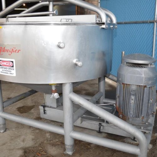 300 Gallon Breddo Model LORWWSS S/S Round Double Motion Agitated Jacketed Likwifier
