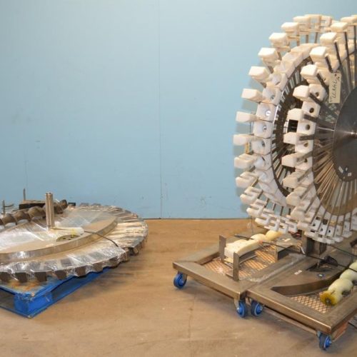 McBrady Model 200 60 in Dia 200 CPM Orbital Bottle Cleaner with Torit Dust Collector