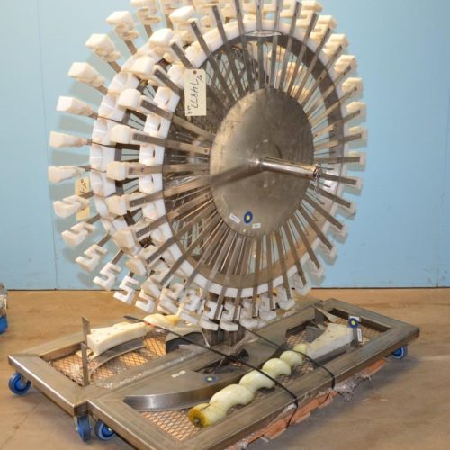 McBrady Model 200 60 in Dia 200 CPM Orbital Bottle Cleaner with Torit Dust Collector