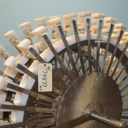 McBrady Model 200 60 in Dia 200 CPM Orbital Bottle Cleaner with Torit Dust Collector