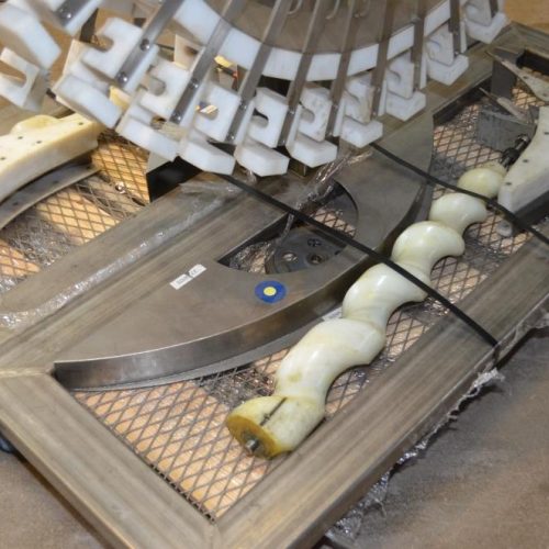 McBrady Model 200 60 in Dia 200 CPM Orbital Bottle Cleaner with Torit Dust Collector