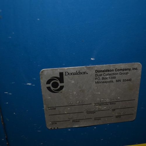 McBrady Model 200 60 in Dia 200 CPM Orbital Bottle Cleaner with Torit Dust Collector