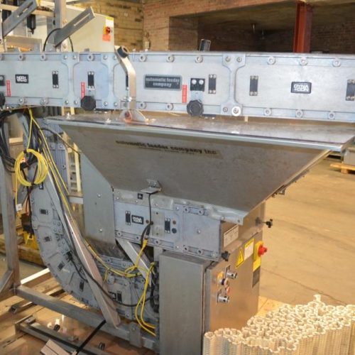 Resina Model NRU40 (8) Quill Inline Spindle Capper with Cap Orientor and Hopper