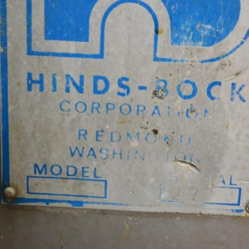 Hinds Bock Model SP128 S/S Single Head Piston Gallon Filler