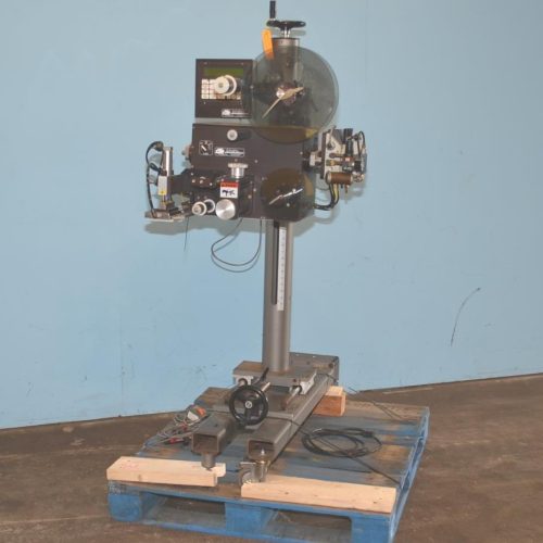 CTM 360 Tamp on Pressure Sensitive Labeler oin Adjustable Stand