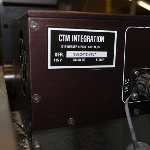 CTM 360 Tamp on Pressure Sensitive Labeler oin Adjustable Stand