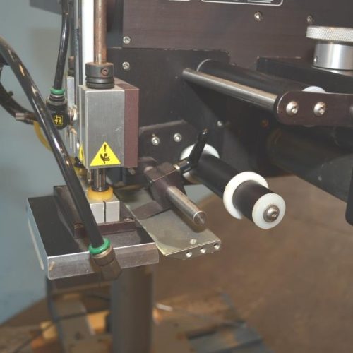 CTM 360 Tamp on Pressure Sensitive Labeler oin Adjustable Stand