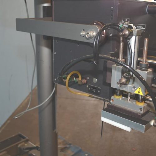 CTM 360 Tamp on Pressure Sensitive Labeler oin Adjustable Stand