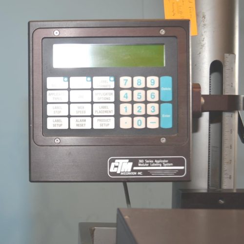 CTM 360 Tamp on Pressure Sensitive Labeler oin Adjustable Stand