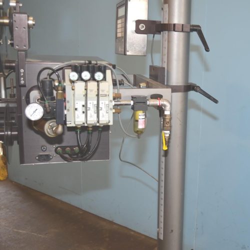 CTM 360 Tamp on Pressure Sensitive Labeler oin Adjustable Stand