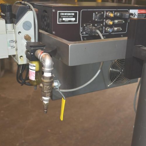 CTM 360 Tamp on Pressure Sensitive Labeler oin Adjustable Stand