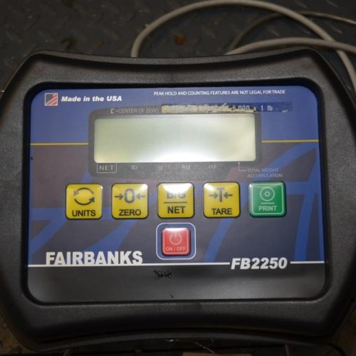 Fairbanks Model 3400 5,000 Pound Capacity 48 in x 48 in Platform Scale