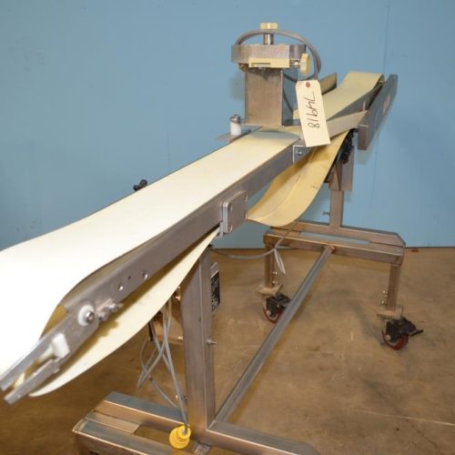 Ross Industries Model VSC68 6 in W x 95 in L Powered Vinyl Flat Belt Conveyor