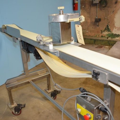 Ross Industries Model VSC68 6 in W x 95 in L Powered Vinyl Flat Belt Conveyor
