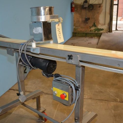 Ross Industries Model VSC66 6 in W x 75 in L Powered Vinyl Flat Belt Conveyor