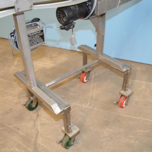 Ross Industries Model VSC66 6 in W x 75 in L Powered Vinyl Flat Belt Conveyor